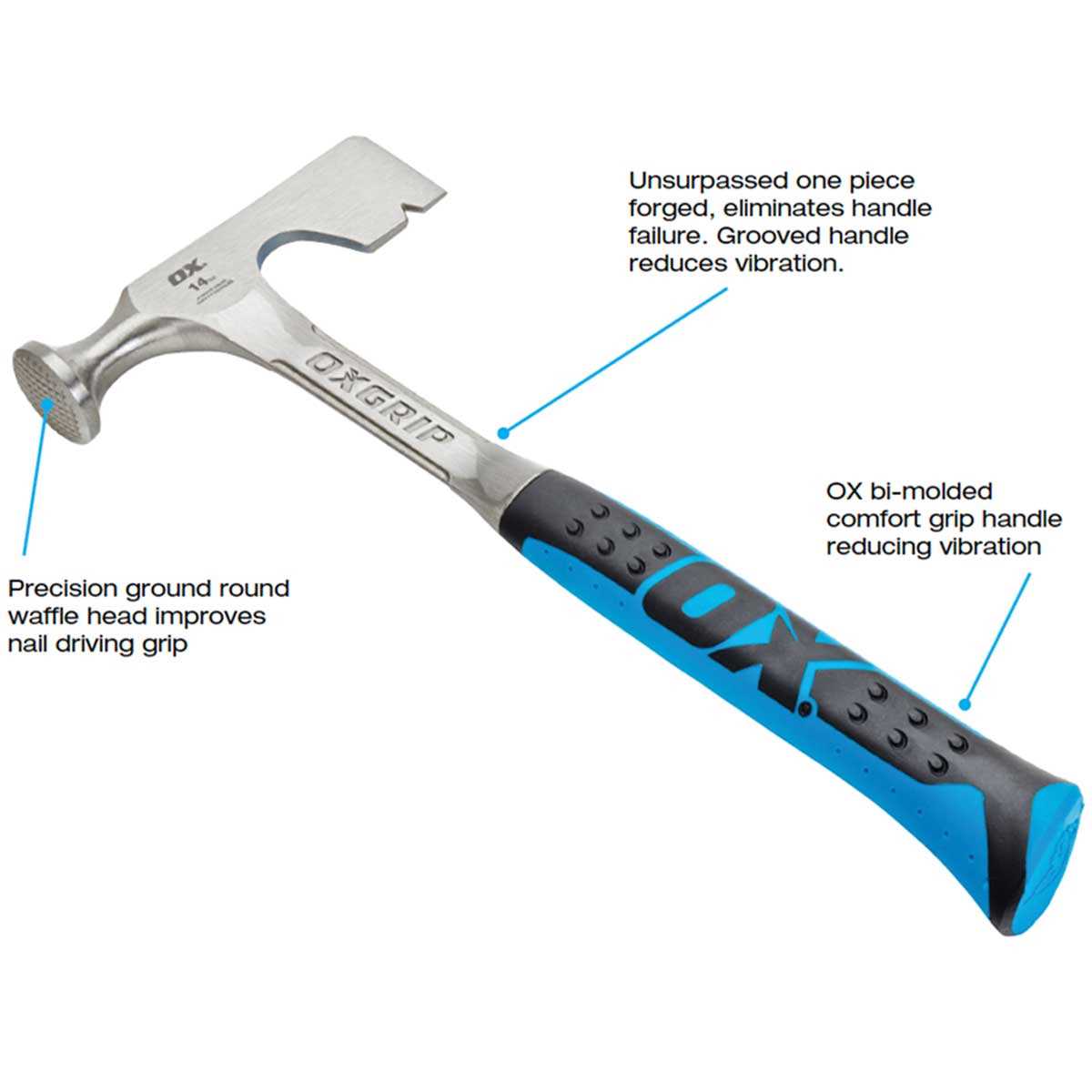 Ox Pro Series 14oz Drywall Hammer